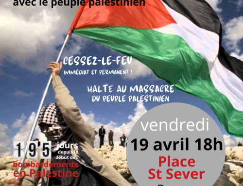 Manifestation de solidarité avec le peuple palestinien