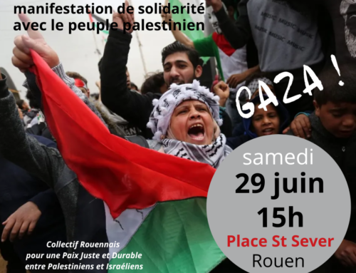 Manifestation de solidarité avec le peuple palestinien !