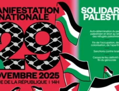 29 novembre – Manifestation nationale pour la Palestine à Paris