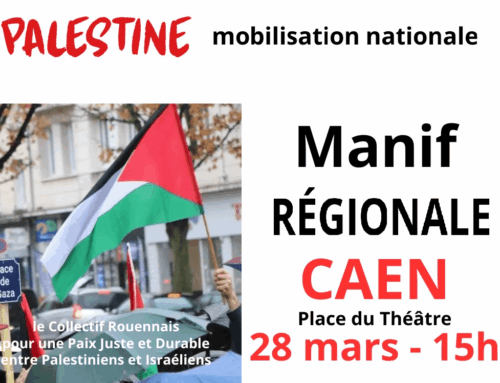 PALESTINE MOBILISATION NATIONALE : MANIFESTATION REGIONALE