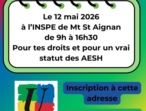IMPORTANT : STAGE AESH MARDI 12 MAI A ROUEN