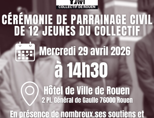 Parrainage civil de 12 jeunes mineurs isolés à la mairie de Rouen